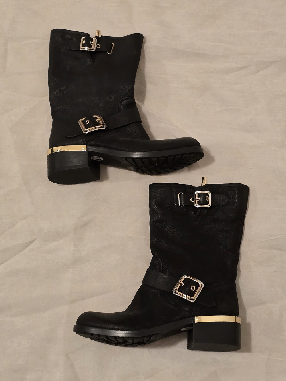 Vince Camuto Black Windy Moto Boots - Picture 1 of 3